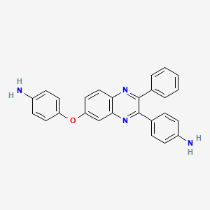 4-[7-(4-aminophenoxy)-3-phenyl-2-quinoxalinyl]aniline