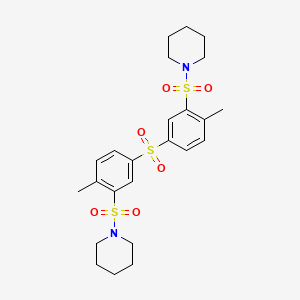 1,1'-{sulfonylbis[(6-methyl-3,1-phenylene)sulfonyl]}dipiperidine