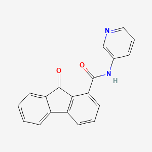 molecular formula C19H12N2O2 B3568545 9-oxo-N-3-pyridinyl-9H-fluorene-1-carboxamide 
