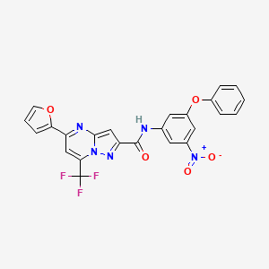 5-(2-furyl)-N-(3-nitro-5-phenoxyphenyl)-7-(trifluoromethyl)pyrazolo[1,5-a]pyrimidine-2-carboxamide