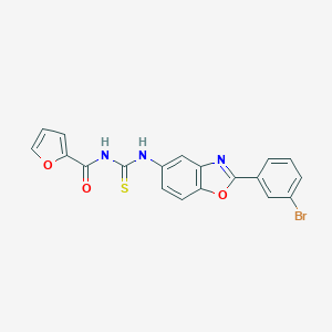 N-[[2-(3-bromophenyl)-1,3-benzoxazol-5-yl]carbamothioyl]furan-2-carboxamide