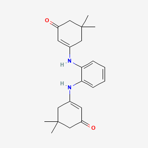 molecular formula C22H28N2O2 B3568778 3,3'-(1,2-phenylenediimino)bis(5,5-dimethyl-2-cyclohexen-1-one) 