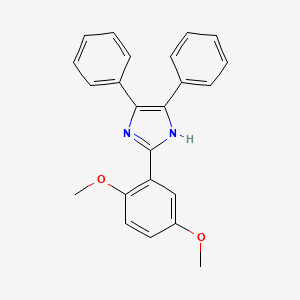 molecular formula C23H20N2O2 B3568780 2-(2,5-二甲氧基苯基)-4,5-二苯基-1H-咪唑 