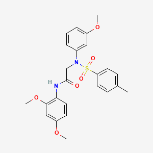 N~1~-(2,4-dimethoxyphenyl)-N~2~-(3-methoxyphenyl)-N~2~-[(4-methylphenyl)sulfonyl]glycinamide