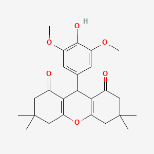 molecular formula C25H30O6 B3569080 9-(4-hydroxy-3,5-dimethoxyphenyl)-3,3,6,6-tetramethyl-3,4,5,6,7,9-hexahydro-1H-xanthene-1,8(2H)-dione 