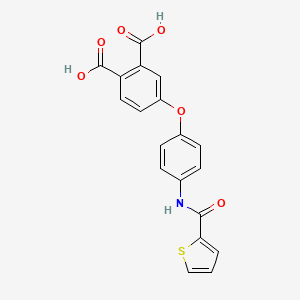 molecular formula C19H13NO6S B3569087 4-{4-[(2-thienylcarbonyl)amino]phenoxy}phthalic acid 