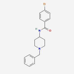 molecular formula C19H21BrN2O B3569281 N-(1-benzyl-4-piperidinyl)-4-bromobenzamide 