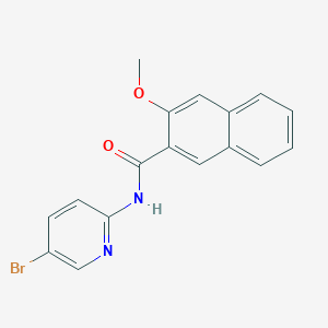 molecular formula C17H13BrN2O2 B3569306 N-(5-bromo-2-pyridinyl)-3-methoxy-2-naphthamide 