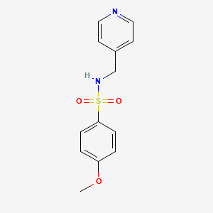 molecular formula C13H14N2O3S B3569441 4-methoxy-N-(4-pyridinylmethyl)benzenesulfonamide CAS No. 126790-86-1