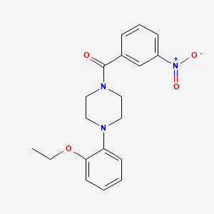 molecular formula C19H21N3O4 B3569500 1-(2-ethoxyphenyl)-4-(3-nitrobenzoyl)piperazine 