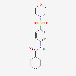 molecular formula C17H24N2O4S B3569577 N-[4-(4-morpholinylsulfonyl)phenyl]cyclohexanecarboxamide 