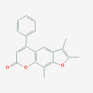 molecular formula C20H16O3 B356959 2,3,9-trimethyl-5-phenyl-7H-furo[3,2-g]chromen-7-one CAS No. 345625-64-1