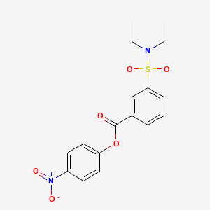 molecular formula C17H18N2O6S B3569591 4-nitrophenyl 3-[(diethylamino)sulfonyl]benzoate 