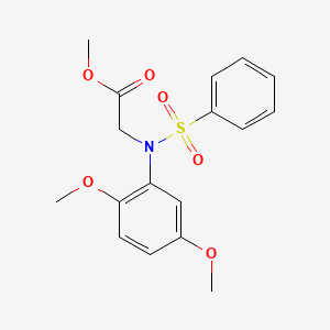 methyl N-(2,5-dimethoxyphenyl)-N-(phenylsulfonyl)glycinate