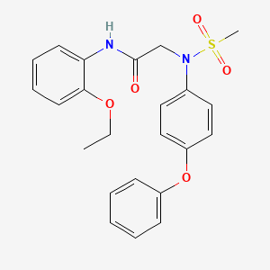molecular formula C23H24N2O5S B3569735 N~1~-(2-ethoxyphenyl)-N~2~-(methylsulfonyl)-N~2~-(4-phenoxyphenyl)glycinamide 