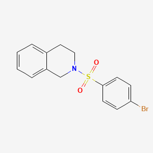 molecular formula C15H14BrNO2S B3569763 2-[(4-bromophenyl)sulfonyl]-1,2,3,4-tetrahydroisoquinoline 