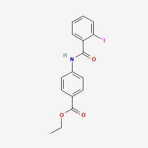 molecular formula C16H14INO3 B3569778 ethyl 4-[(2-iodobenzoyl)amino]benzoate 