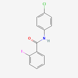 molecular formula C13H9ClINO B3569791 N-(4-chlorophenyl)-2-iodobenzamide 