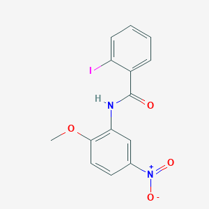 molecular formula C14H11IN2O4 B3569795 2-iodo-N-(2-methoxy-5-nitrophenyl)benzamide 