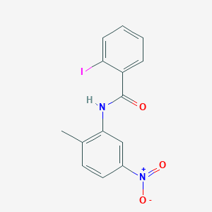 molecular formula C14H11IN2O3 B3569813 2-iodo-N-(2-methyl-5-nitrophenyl)benzamide 