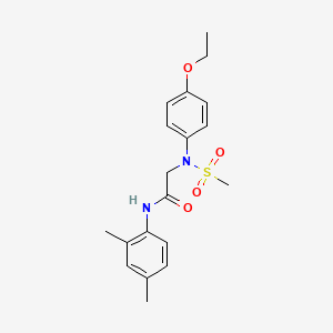 molecular formula C19H24N2O4S B3569983 N~1~-(2,4-dimethylphenyl)-N~2~-(4-ethoxyphenyl)-N~2~-(methylsulfonyl)glycinamide 