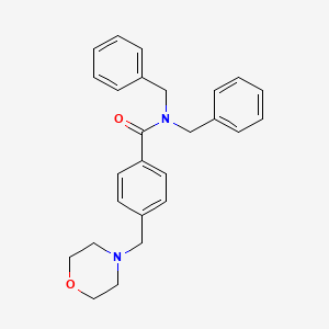 N,N-dibenzyl-4-(4-morpholinylmethyl)benzamide