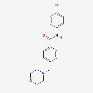 molecular formula C18H19BrN2O2 B3570004 N-(4-bromophenyl)-4-(4-morpholinylmethyl)benzamide 