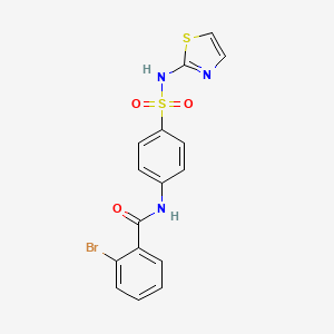 molecular formula C16H12BrN3O3S2 B3570096 2-bromo-N-{4-[(1,3-thiazol-2-ylamino)sulfonyl]phenyl}benzamide 