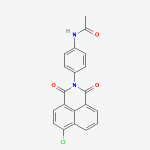 molecular formula C20H13ClN2O3 B3570101 N-[4-(6-chloro-1,3-dioxo-1H-benzo[de]isoquinolin-2(3H)-yl)phenyl]acetamide 