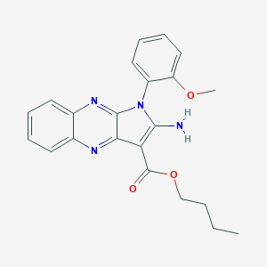 molecular formula C22H22N4O3 B357013 butyl 2-amino-1-(2-methoxyphenyl)-1H-pyrrolo[2,3-b]quinoxaline-3-carboxylate CAS No. 683781-10-4