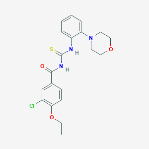 3-chloro-4-ethoxy-N-[(2-morpholin-4-ylphenyl)carbamothioyl]benzamide