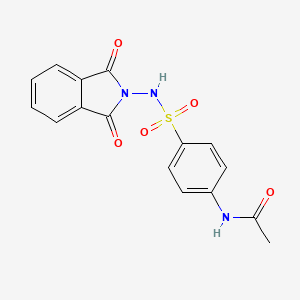 molecular formula C16H13N3O5S B3570340 N-(4-{[(1,3-dioxo-1,3-dihydro-2H-isoindol-2-yl)amino]sulfonyl}phenyl)acetamide 