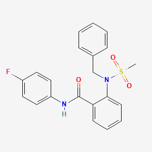 2-[benzyl(methylsulfonyl)amino]-N-(4-fluorophenyl)benzamide