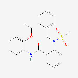 molecular formula C23H24N2O4S B3570479 2-[benzyl(methylsulfonyl)amino]-N-(2-ethoxyphenyl)benzamide 