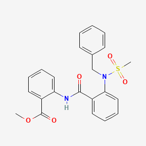 molecular formula C23H22N2O5S B3570483 methyl 2-({2-[benzyl(methylsulfonyl)amino]benzoyl}amino)benzoate 