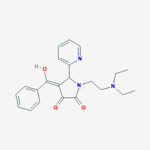 molecular formula C22H25N3O3 B357072 4-benzoyl-1-(2-(diethylamino)ethyl)-3-hydroxy-5-(pyridin-2-yl)-1H-pyrrol-2(5H)-one CAS No. 618877-85-3