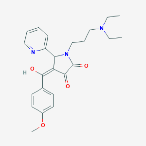 1-(3-(diethylamino)propyl)-3-hydroxy-4-(4-methoxybenzoyl)-5-(pyridin-2-yl)-1H-pyrrol-2(5H)-one