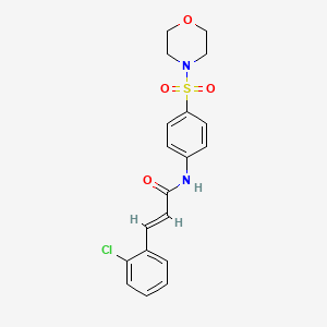 molecular formula C19H19ClN2O4S B3570776 3-(2-chlorophenyl)-N-[4-(4-morpholinylsulfonyl)phenyl]acrylamide 