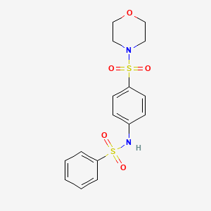 molecular formula C16H18N2O5S2 B3570784 N-[4-(4-morpholinylsulfonyl)phenyl]benzenesulfonamide 