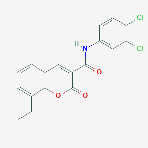 molecular formula C19H13Cl2NO3 B3570822 8-allyl-N-(3,4-dichlorophenyl)-2-oxo-2H-chromene-3-carboxamide 