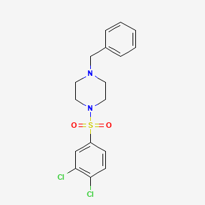 molecular formula C17H18Cl2N2O2S B3570829 1-benzyl-4-[(3,4-dichlorophenyl)sulfonyl]piperazine CAS No. 5791-79-7