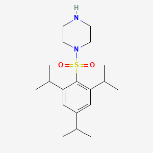 molecular formula C19H32N2O2S B3570854 1-[(2,4,6-triisopropylphenyl)sulfonyl]piperazine 