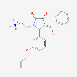 molecular formula C24H26N2O4 B357087 5-(3-(allyloxy)phenyl)-4-benzoyl-1-(2-(dimethylamino)ethyl)-3-hydroxy-1H-pyrrol-2(5H)-one CAS No. 614747-85-2