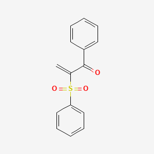 molecular formula C15H12O3S B3570944 1-phenyl-2-(phenylsulfonyl)-2-propen-1-one 