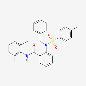 molecular formula C29H28N2O3S B3570955 2-{benzyl[(4-methylphenyl)sulfonyl]amino}-N-(2,6-dimethylphenyl)benzamide 