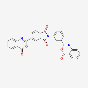 molecular formula C30H15N3O6 B3570975 5-(4-oxo-4H-3,1-benzoxazin-2-yl)-2-[3-(4-oxo-4H-3,1-benzoxazin-2-yl)phenyl]-1H-isoindole-1,3(2H)-dione 