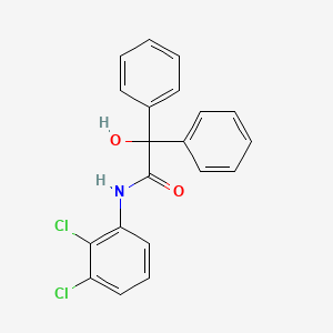 molecular formula C20H15Cl2NO2 B3570982 N-(2,3-dichlorophenyl)-2-hydroxy-2,2-diphenylacetamide CAS No. 5524-11-8