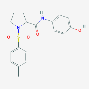 N-(4-hydroxyphenyl)-1-(4-methylphenyl)sulfonylpyrrolidine-2-carboxamide