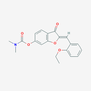 (Z)-2-(2-ethoxybenzylidene)-3-oxo-2,3-dihydrobenzofuran-6-yl dimethylcarbamate