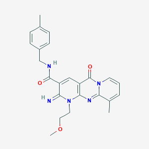 2-imino-1-(2-methoxyethyl)-10-methyl-N-(4-methylbenzyl)-5-oxo-1,5-dihydro-2H-dipyrido[1,2-a:2,3-d]pyrimidine-3-carboxamide